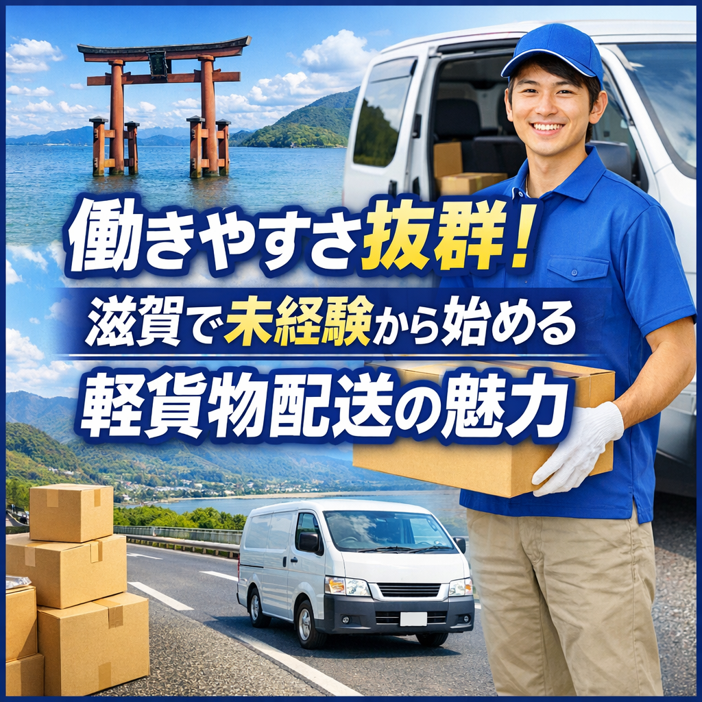 働きやすさ抜群!滋賀で未経験から始める軽貨物配送の魅力