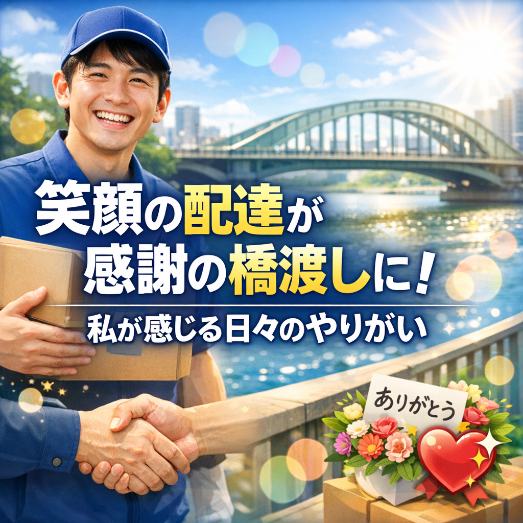 笑顔の配達が感謝の橋渡しに!私が感じる日々のやりがい