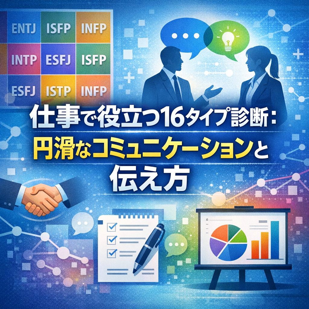 仕事で役立つ16タイプ診断：円滑なコミュニケーションと伝え方