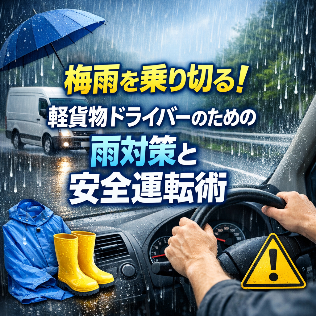 梅雨を乗り切る！軽貨物ドライバーのための雨対策と安全運転術
