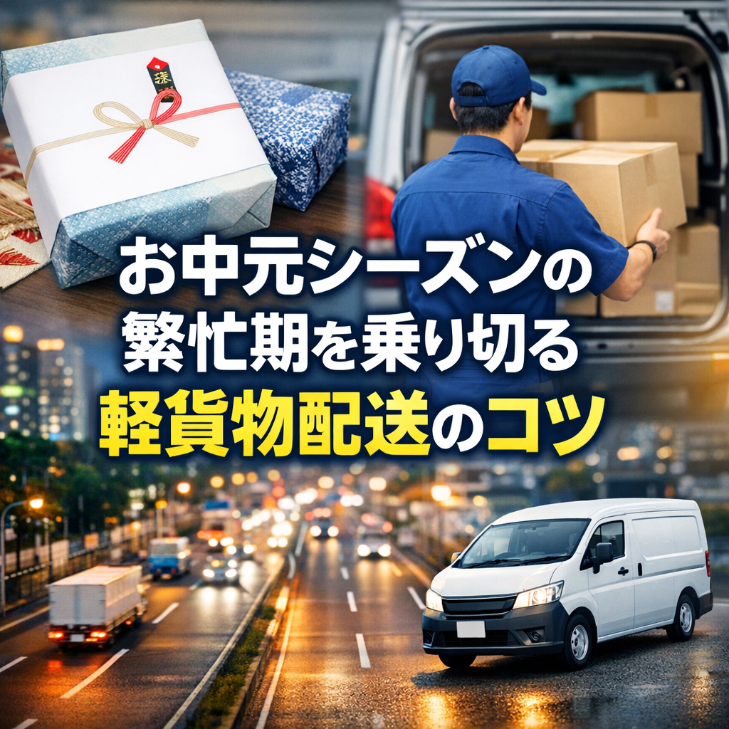 お中元シーズンの繁忙期を乗り切る軽貨物配送のコツ