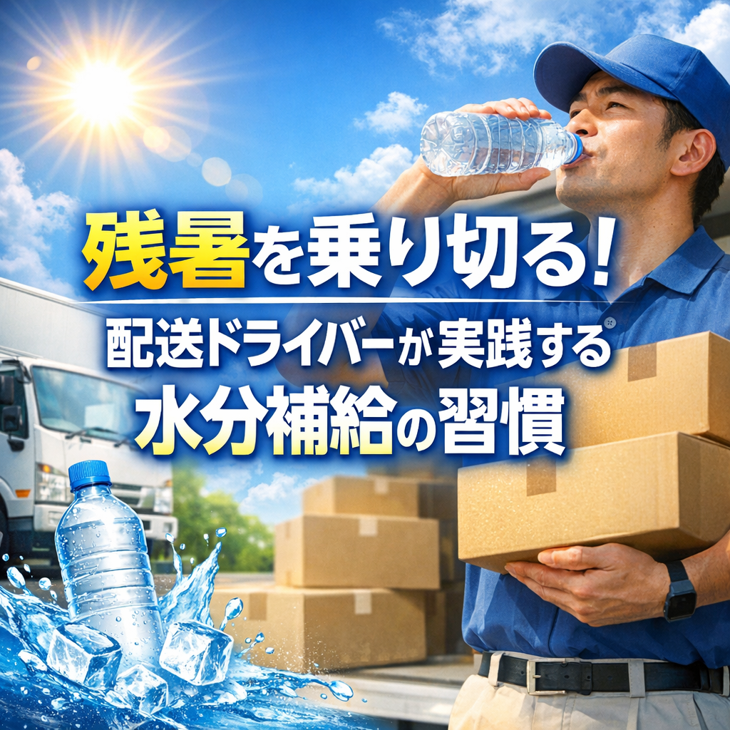 残暑を乗り切る!配送ドライバーが実践する水分補給の習慣